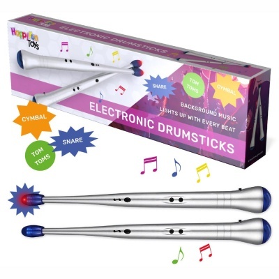 Baquetas Eletrónicas C Luz E Som HAPPYFUN