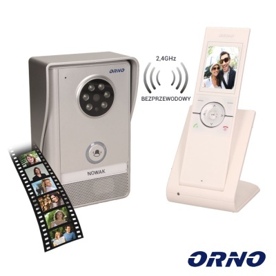 Vídeo Porteiro C Lcd 2.4" Cores LEDS Branco ORNO