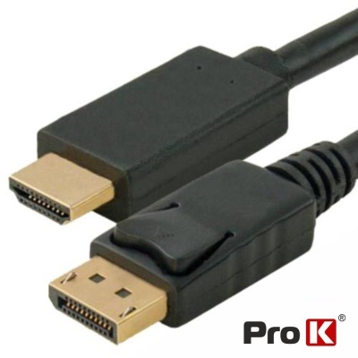 Cabo Displayport Macho  HDMI Macho 3m PROK