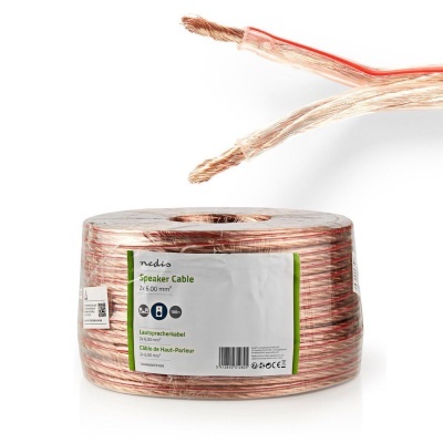 Cabo Coluna 2x 6.00mm2 100m Transparente