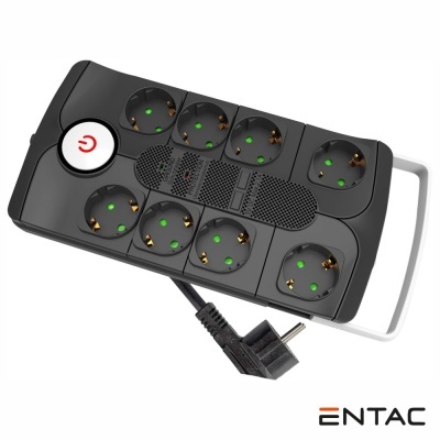 Extensão Elétrica 6x Schuko C Proteção 1.5m ENTAC