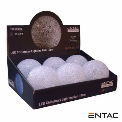 Expositor C 6 Bolas Decorativas LED Multicor a pilhas ENTAC