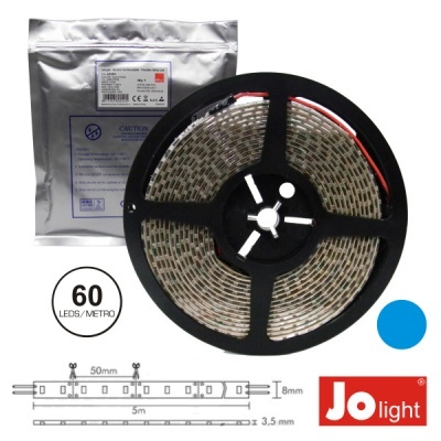 FITA 300 LEDS 3528 IMPERMEÁVEL AZUL 12V 5M JOLIGHT