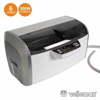 EQUIPAMENTO DE LIMPEZA ULTRASÓNICO 6L VELLEMAN