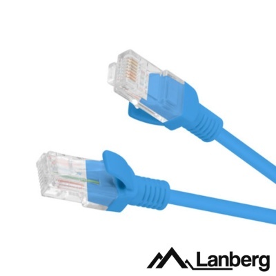 Cabo de rede azul Lanberg com conectores RJ45