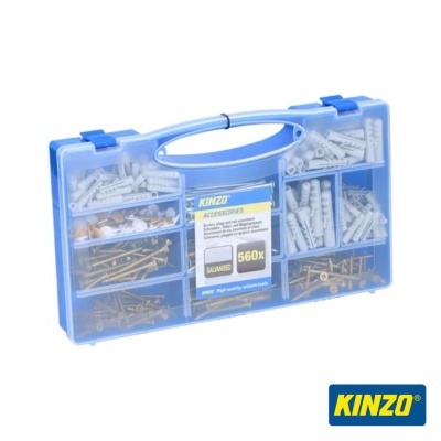 Conjunto De Buchas e Parafusos 560Pcs. KINZO