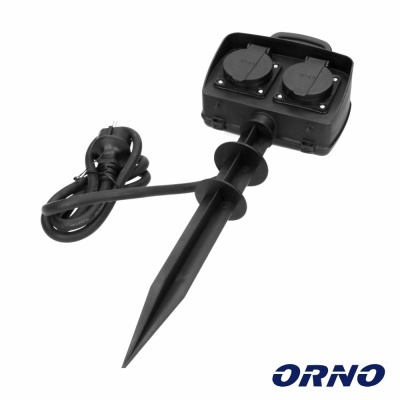 Extensão Elétrica 2x Schuko IP44 Exterior 1.5m ORNO