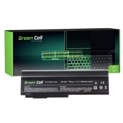 Bateria Green Cell preta com embalagem preta e verde para portátil