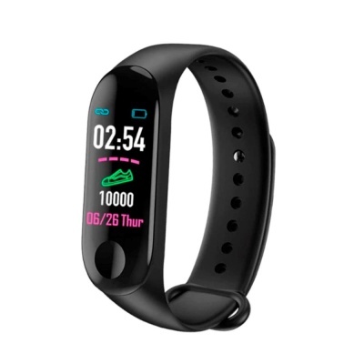 Smartband Multifunções Monitor Cardíaco Android IOS Preto