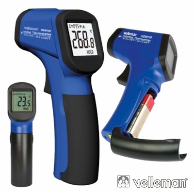 TERMÓMETRO IR DIGITAL C LASER VELLEMAN