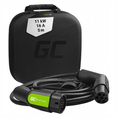 Cabo de carregamento para veículos elétricos com suporte e etiqueta