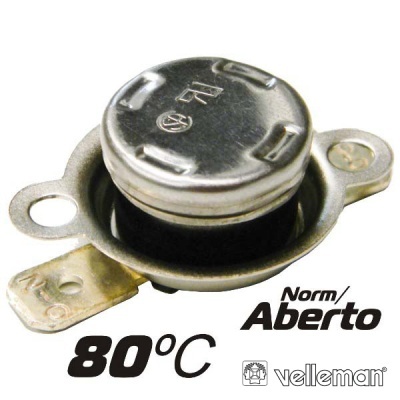 PROTECTOR DE CIRCUITO TÉRMICO NORMABERTO 80ºC VELLEMAN