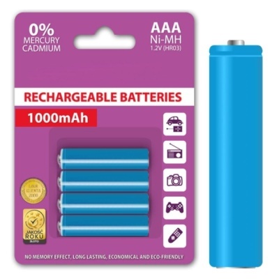 BATERIA NI-MH AAA 1.2V 1000MA 4X BLISTER