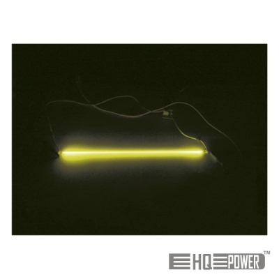 LÂMPADA TUBULAR 180-800V NÉON 30CM AMARELA HQ POWER