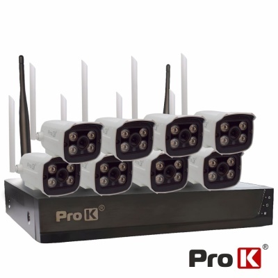 Pack Vigilância 8 Câmaras IP66 NVR WIFI PROK