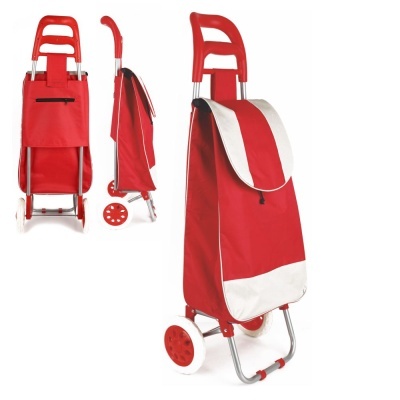 Carrinho P Transporte de Compras Vermelho