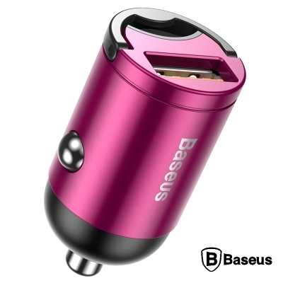 Adaptador Isqueiro Qc 3.0 1usb 30W rosa Baseus