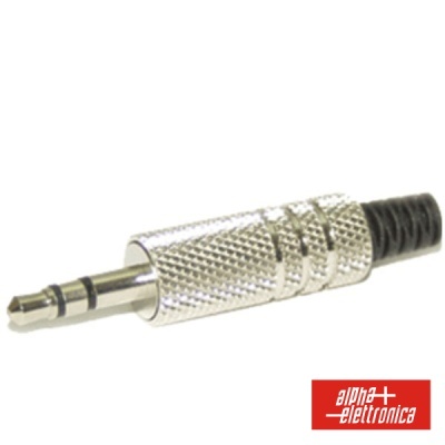 FICHA JACK 3.5MM MACHO STÉREO C PROTEÇÃO