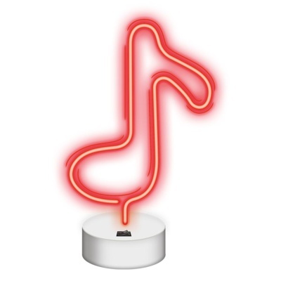 Luz LED Neon Em Forma de Nota Musical C Base