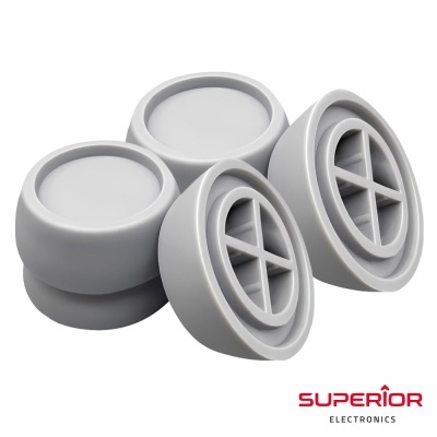 Conjunto de 4 Pés Antivibração P Máquina de Lavar SUPERIOR