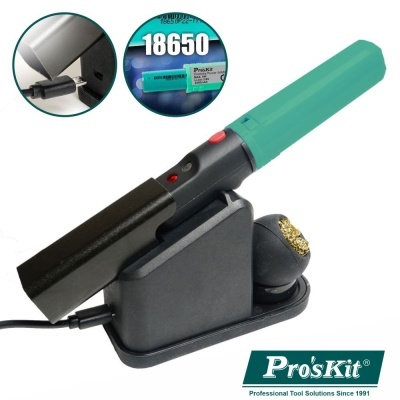 FERRO DE SOLDAR C BAT 2200MA 8W 500ºC CARGA S FIOS PROSKIT