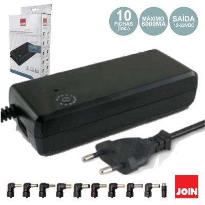 ALIMENTADOR COMPACTO UNIVERSAL 12-22V 6A 81W JOIN