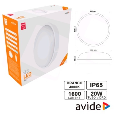 Embalagem de luz LED de teto branca com especificações técnicas