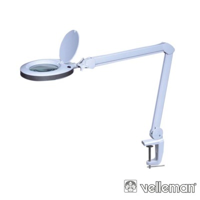 Candeeiro C Lupa Bancada 8 Dioptrias 80 LEDS 8W VELLEMAN