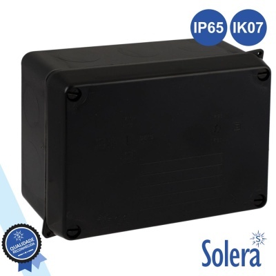 CAIXA DE PASSAGEM ESTANQUE 153x110x65MM IP65 IK07 SOLERA