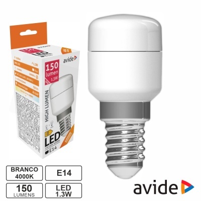 Lâmpada LED E14 Stick T26 1.3W 230V 4000K 150lm AVIDE