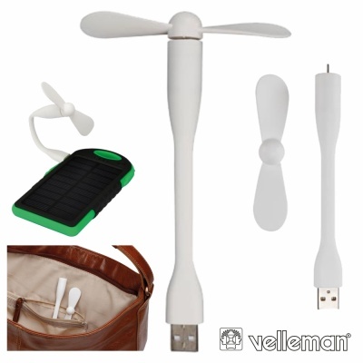 MINI VENTOINHA SILICONE FLEXÍVEL USB 5V VELLEMAN