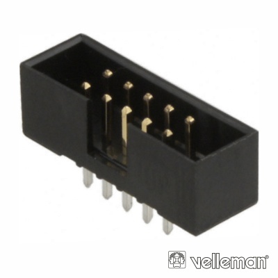 FICHA CONECTORA MACHO P CI RECTO 2.54MM 10P VELLEMAN