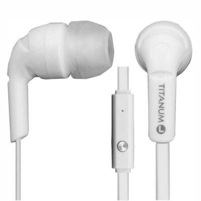 Auscultadores Stereo C Fios Brancos