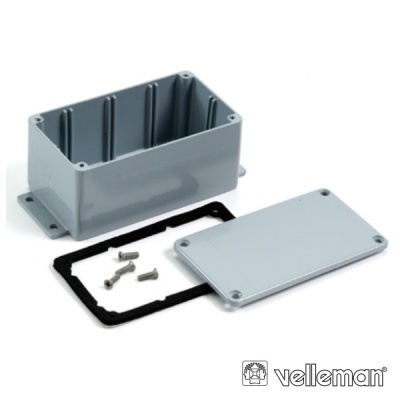 CAIXA SELADA ABS CINZA ESCURO 171x121x55MM