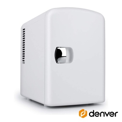 Mini Frigorífico 4L C Função Quente E Frio Branco DENVER