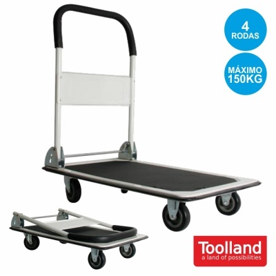CARRINHO P TRANSPORTE C PLATAFORMA 150KG TOOLLAND
