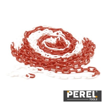 Corrente Plástica VermelhaBranca - 10M PEREL