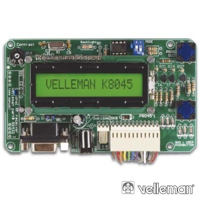 KIT MENSAGEM PROGRAMÁVEL 8 ENTRADAS LCD E INTERFACE VELLEMAN