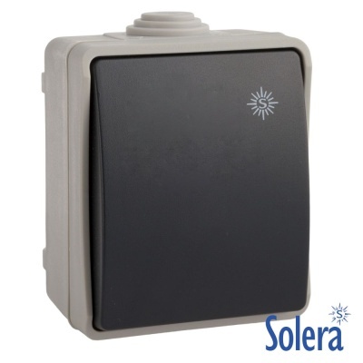 PULSADOR ESTANQUE DE SUPERFÍCIE VDE IP54 SOLERA