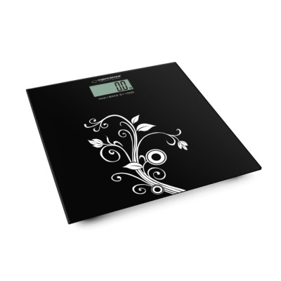 Balança Corporal 180kg Digital Vidro Preta