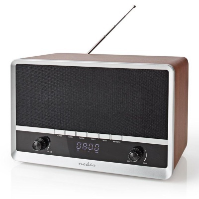 Rádio Bluetooth V5.0 FMAuxUSB 12W Vintage