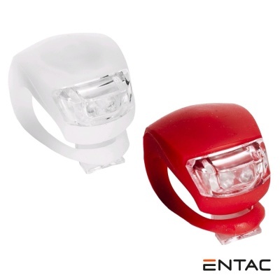Conjunto De 2 Lanternas LED P Bicicleta IP65 ENTAC