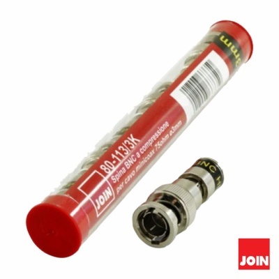 Conjunto de 3 Fichas BNC Macho Cravar Ø3mm JOIN