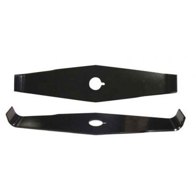 Lâminas de metal pretas para cortador de relva com orifícios centrais