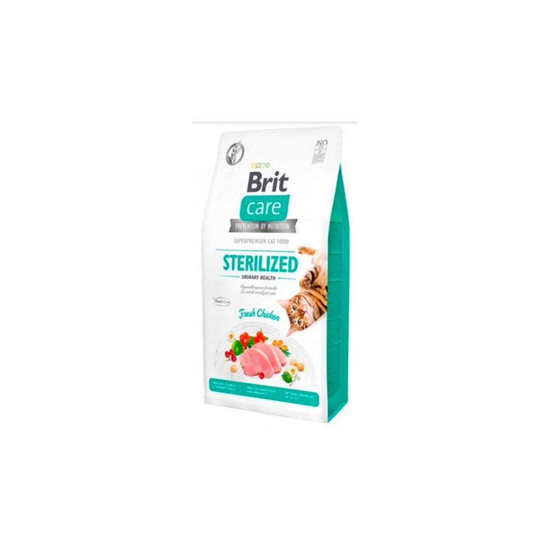 Ração para Gatos Brit Care Cat Grain Free Sterilized Urinary Health | Chicken & Peas | 2 kg