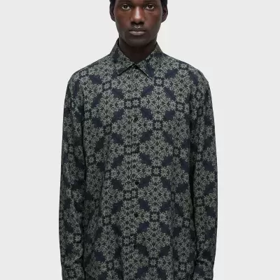 Camisa Tile Blue Osklen