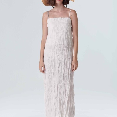 Vestido Pleat Midi Osklen