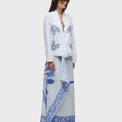 Blazer azulejo bordado