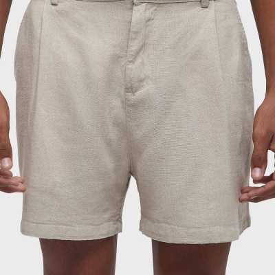 Short fluid linen pleats Osklen