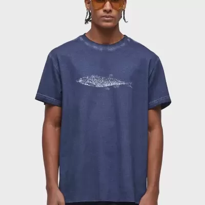 T-shirt Double Watercolor Fish Osklen